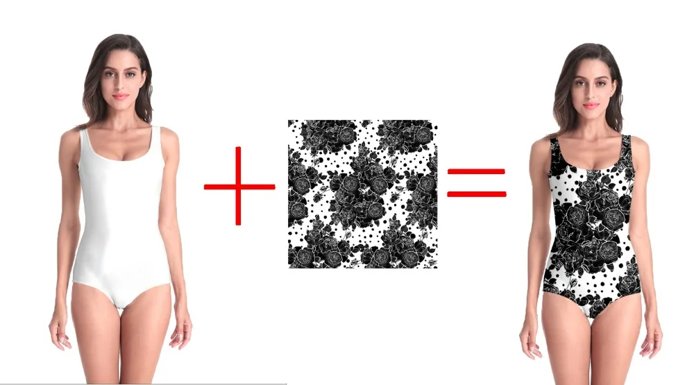 Женская летняя одежда с 3D принтом сделай сам купальник высокого качества Прямая