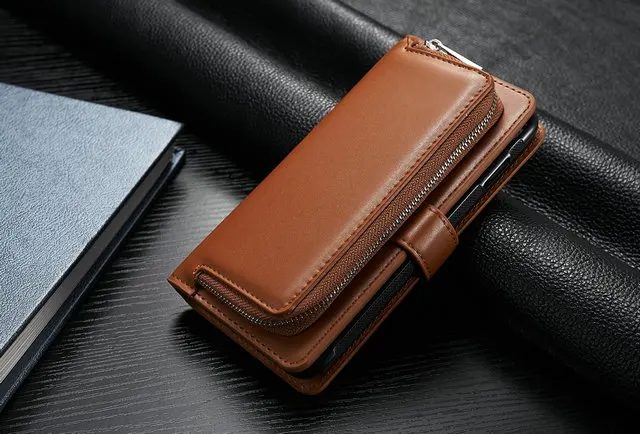 Роскошный деловой чехол Etui для samsung Note 9, чехол на молнии с откидной крышкой для samsung Galaxy Note 9 Note9, чехол-кошелек Note 10 Plus