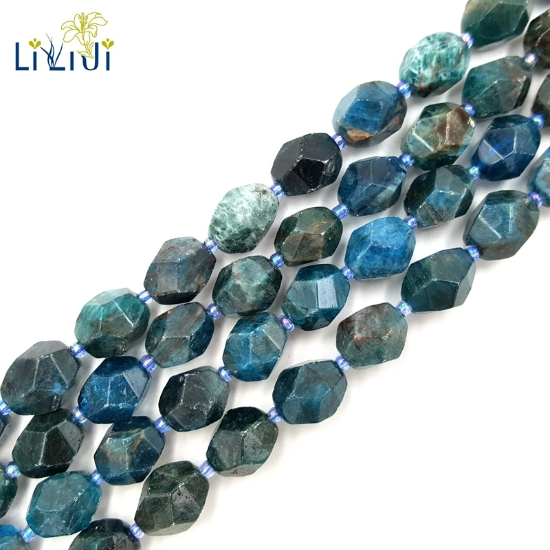 LII Ji натуральный Апатит неправильной формы около 10x13mm-10x14mm DIY ювелирных изделий браслет или ожерелье около 39 см