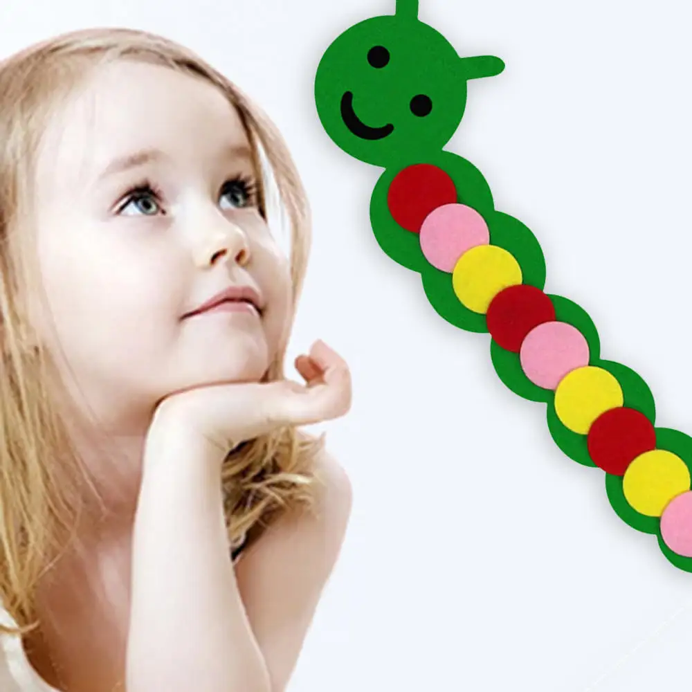 Caterpillar математические игрушки обучения для детского сада Играем ручками DIY вязання одежда Ранние обучающие игрушки Монтессори развивающая игрушка