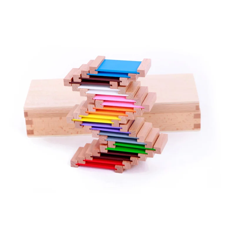 Montessori sensorial материалы Цвет Планшеты Монтессори Обучающие деревянные игрушки для детей дошкольного учебных пособий UE2064H