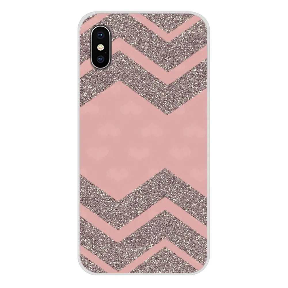 Прозрачный чехол из ТПУ Enjoy серебристо Розовый Блестящий арт для LG G3 G4 Mini G5 G6 G7 Q6 Q7