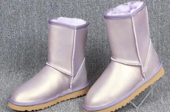 Женские зимние ботинки; женская обувь; zapato mujer; зимние ботинки; австралийские непромокаемые ботильоны; женские белые ботинки с черным принтом