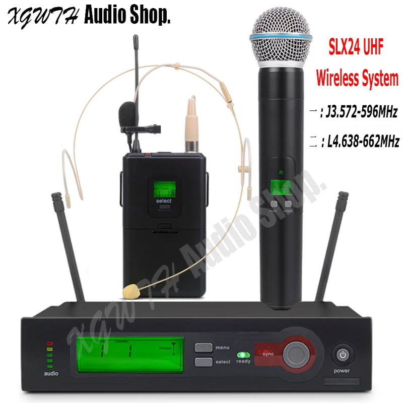 Беспроводная микрофонная система SLX24 SLX14 BETA58A UHF Суперкардиоидная ручная
