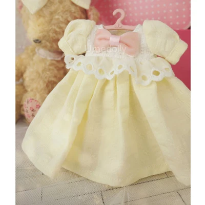 yellow 1 шт. милые 1/6 BJD платье в полоску для кукол Blyth одежда аксессуары - Цвет: yellow