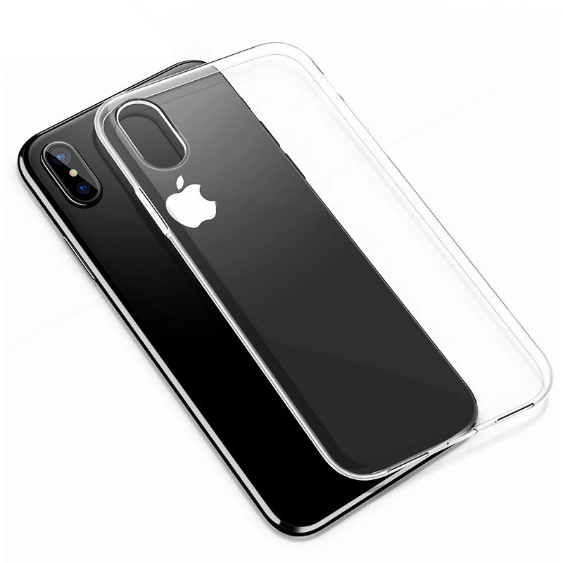 Мягкий ТПУ чехол для телефона iPhone 6 Plus кристально чистый силиконовый XR XS Max X 68 7 5 5S