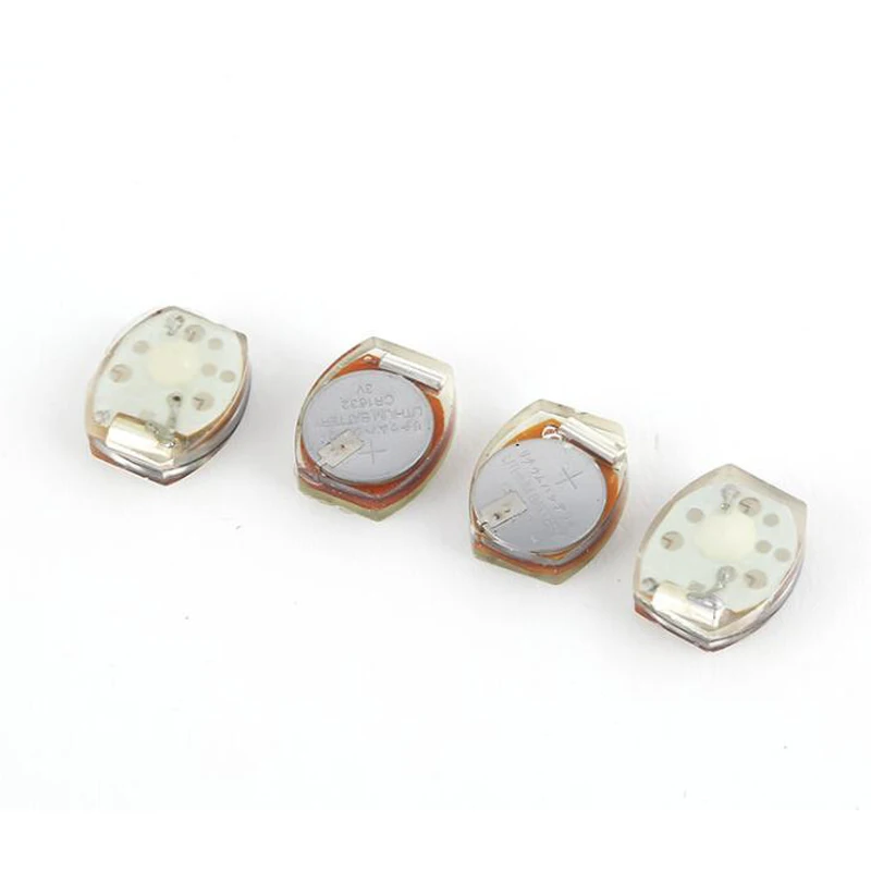 500 шт./лот белый цвет светодиодная обувь мигающие светящиеся огни для девочек и