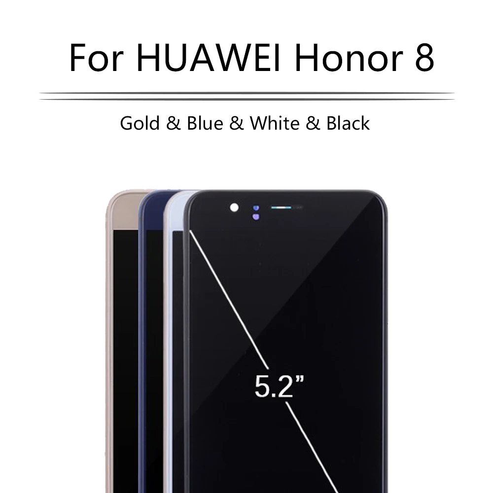 ЖК дисплей 5 2 дюйма для Huawei Honor 8 с сенсорным экраном дигитайзер рамкой сборки