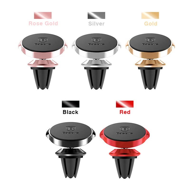 baseus car phone holder for iphone 7 samsung 360 degree magnetic mobile phone holder air vent mount car cell phone holder stand free global shipping