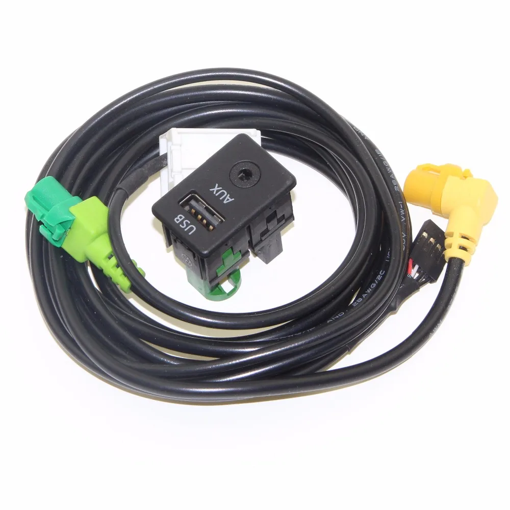 Interruptor de enchufe y Cable USB RCD510 RNS310 OEM, AUX, para VW Passat B6 B7 CC Touran 3CD 035 249 A 3CD035249A 3CD 035 249