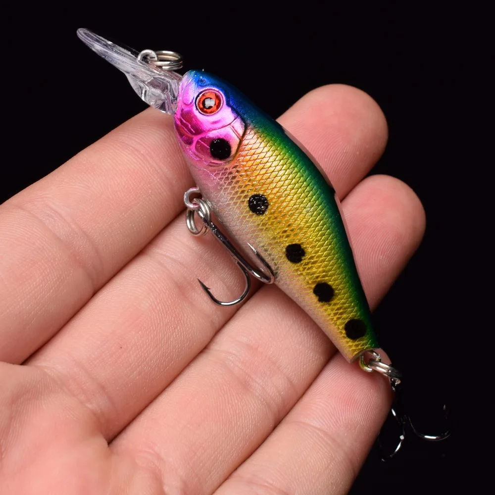 Minnow1 шт Высокое качество Минноу заманить 10 цветов Рыбалка приманки 7 см-8 г карп