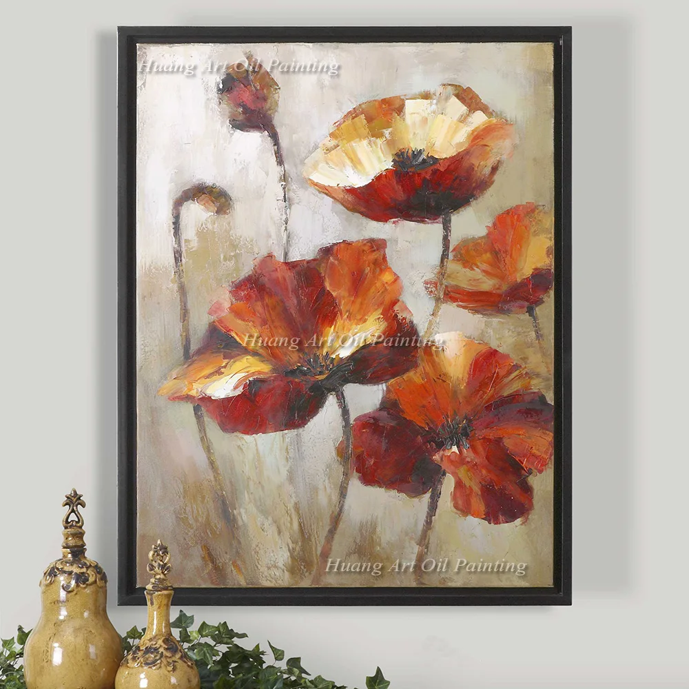 

Decorative Canvas Painting No Frame Oil Painting By Hand Painted Best Price Colorful Oil Paintings Flower Wall Artwork