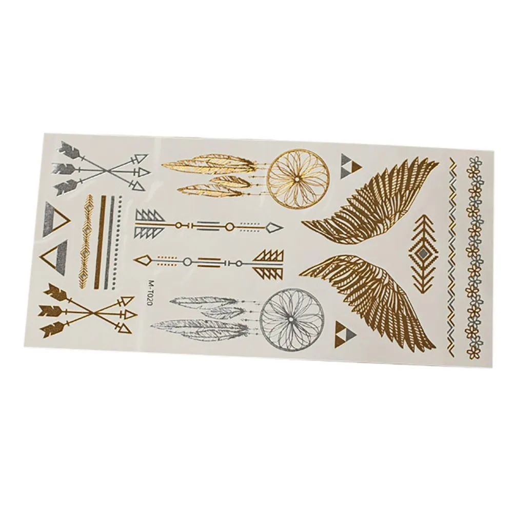 Боди арт живопись водонепроницаемые тату наклейки блестящие металлические