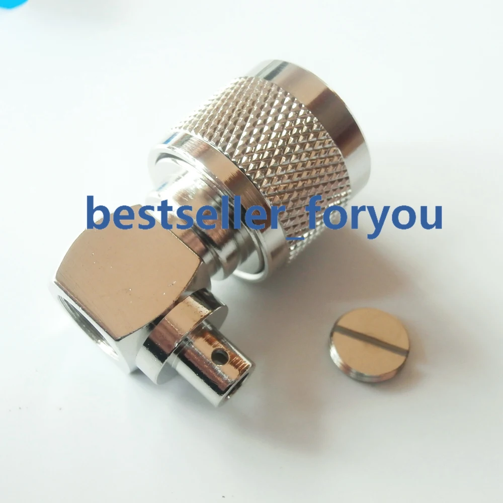 N Мужской прямоугольный паяльник для кабеля RG402 0 141 дюйма RF коаксиальный разъем