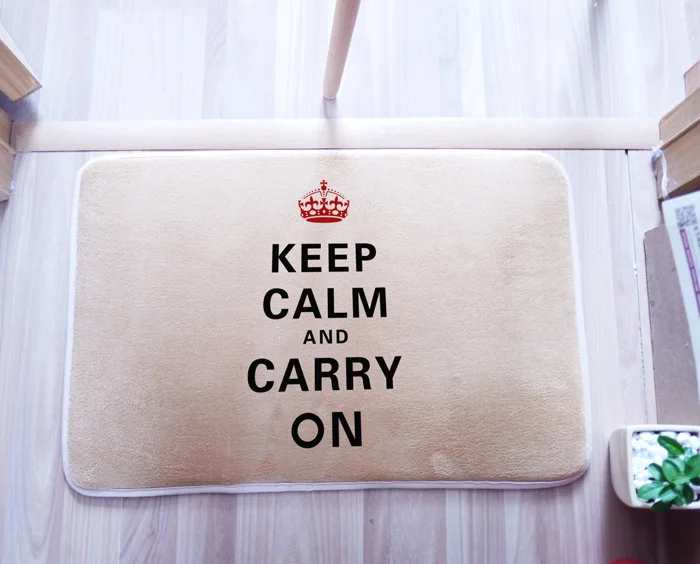 И надписью «Keep Calm 50x80 см ковры для Гостиная Спальня прямоугольные коврики коралловые бархатное замшевое Половики, коврики de cozinha украшение дома - Цвет: Красный
