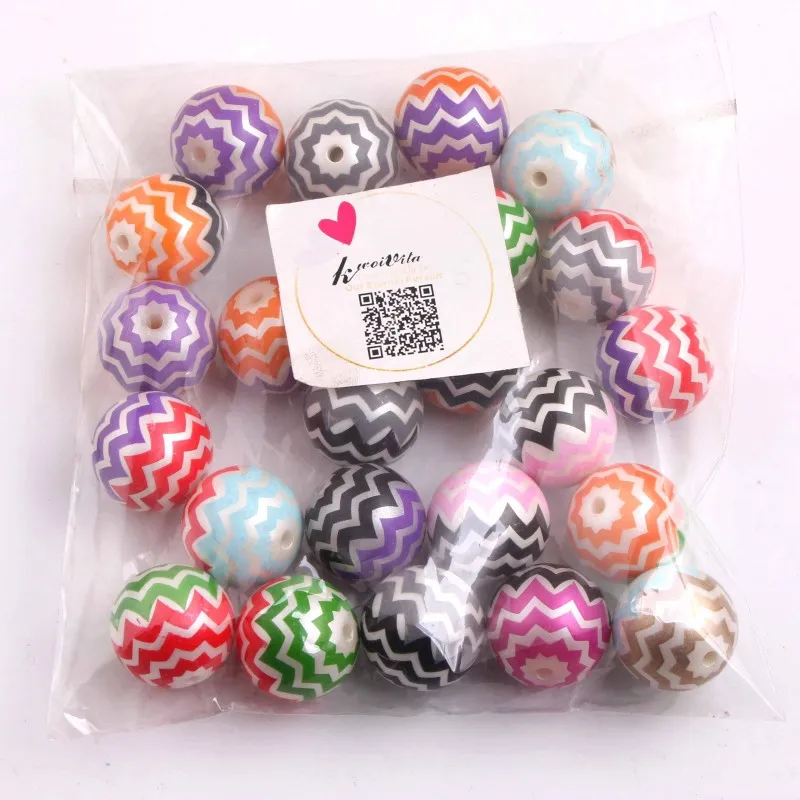 Kwoi Vita 100 шт. 20 мм акриловая искусственная жемчужина зигзаг |