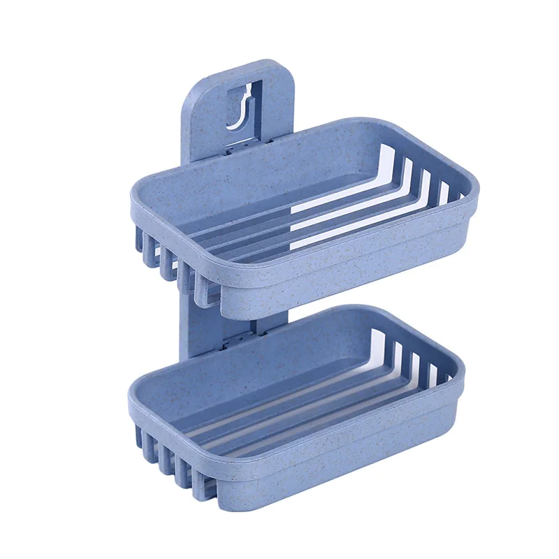 Новый двухслойный крепкий присоска Soapbox держатель для слива мыла блюдо ванной