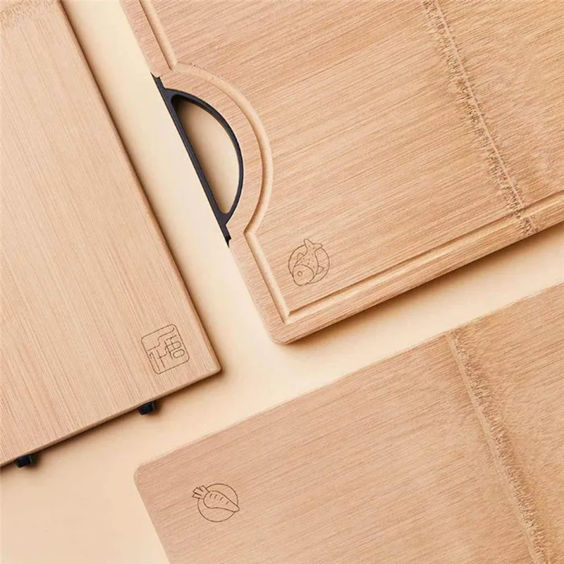 Xiaomi бамбуковая разделочная доска для кухни Толстая инструменты овощей и мяса