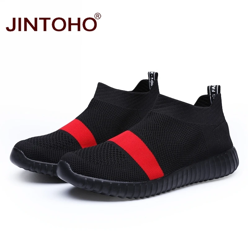 Кроссовки JINTOHO мужские без шнуровки повседневные брендовые лоферы дешевые