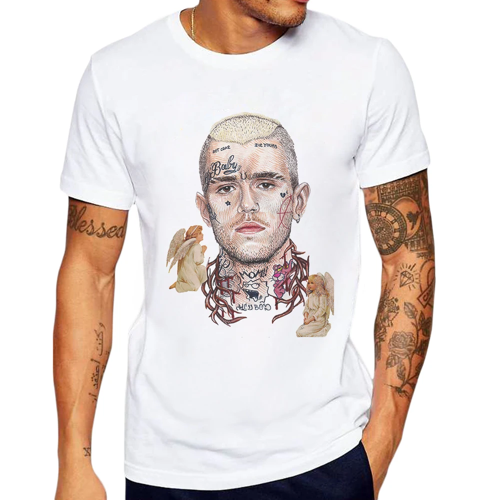 

Newest Men Clothes T-Shirt Lil Peep Printed Fashion T Shirt Short Sleeve Cotton Basic Tees Shirts Mens Cool Tops Poleras Hombre