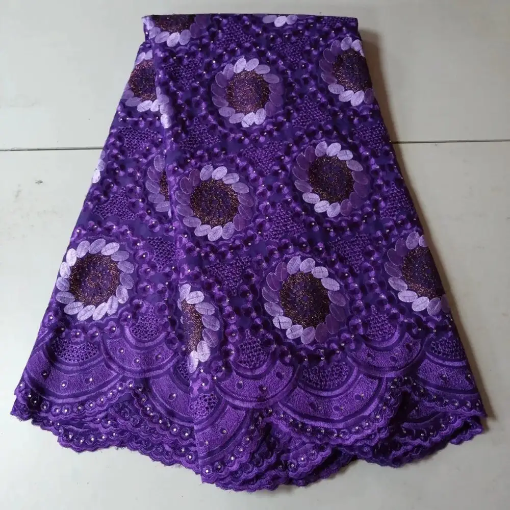 Нигерийское кружево высокое качество 2019 Африканский чистый хлопок швейцарская
