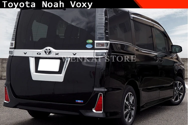 Для Toyota Noah Voxy 17 хромированные аксессуары для автомобиля-Стайлинг внешняя задняя Лицензионная бирка рамка крышка 1 шт
