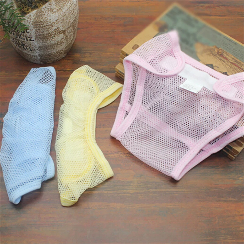 Newborn Summer Breathable Diapers Reusable Baby Cloth Nappies Washable Mesh Infant Cotton Liner Random | Мать и ребенок