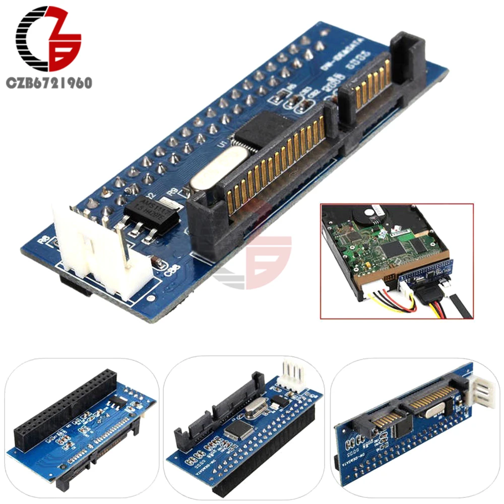 Новый адаптер JM20330 с 22 контактным разъемом SATA Male на IDE PATA 40Pin Female|sata ide adapter|sata pata