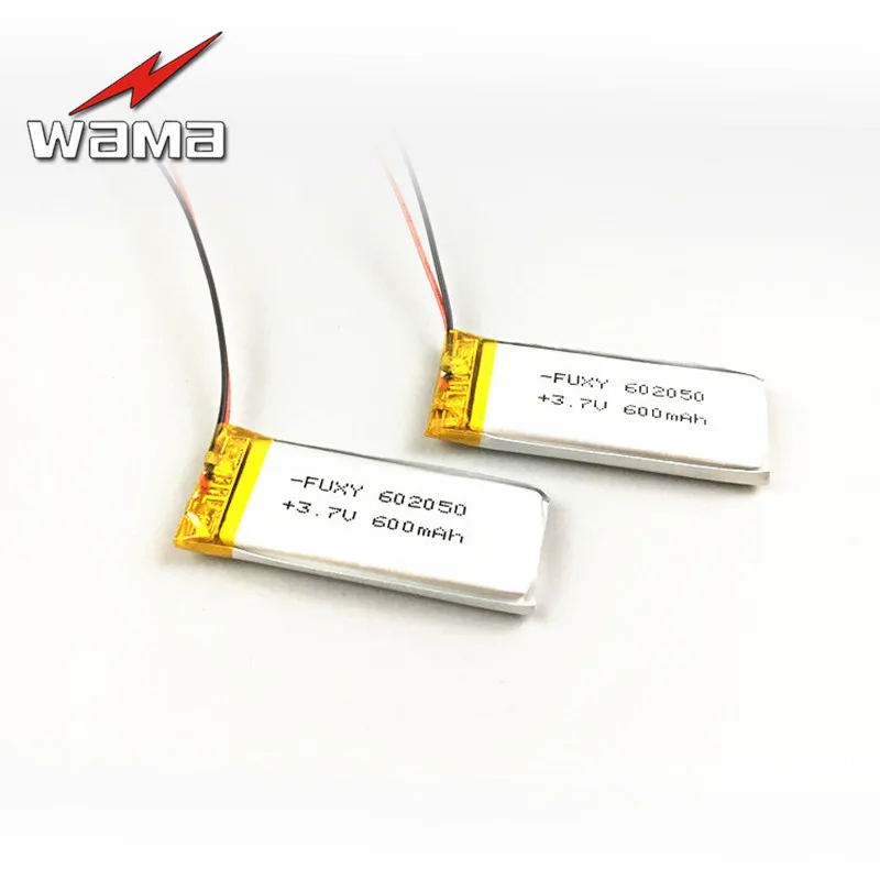4 шт./лот WAMA 602050 3,7 в литий-полимерный аккумулятор с защитой от перезарядки, печатная плата для литиевых Bluetooth-наушников, динамиков
