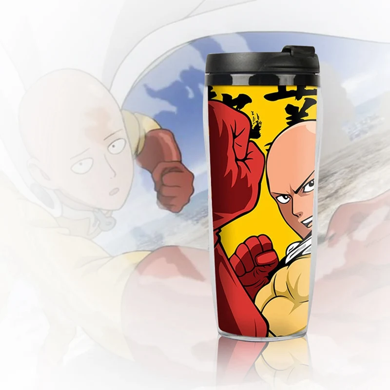 ONE PUNCH-MAN 400 мл двойная кофейная Изолированная Вакуумная чашка изоляция для наружного кемпинга пешего туризма пикника кружка для воды Аниме подарок