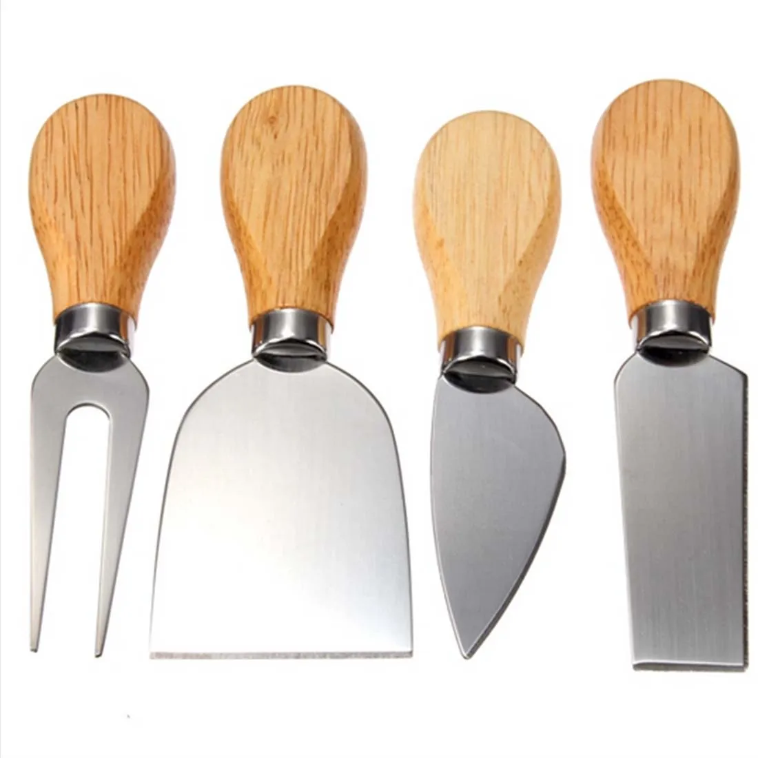 1 Компл. 4 шт. Ножи Бард Набор Дуба Ручка Нож Для Сыра Кухня Кулинария Инструменты