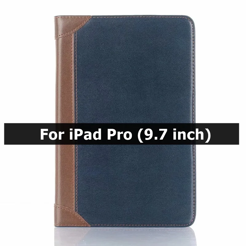 Navy D Чехол для iPad Air 1 Air 2 5th 6, iPad 9,7, Чехол для iPad Pro, смарт-кожаный чехол с подставкой для карт, чехол kimTHmall - Цвет: Navy D