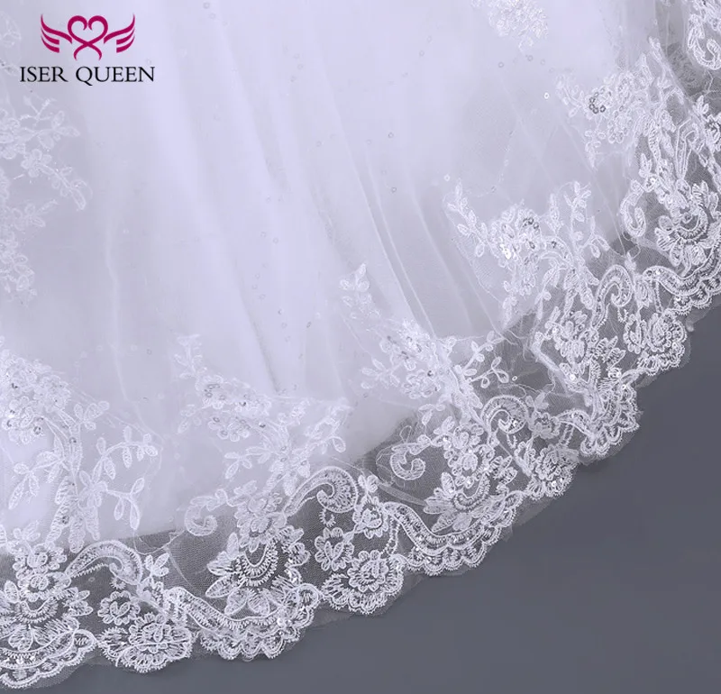 Бисер для девочек с лентой со стразами и полуторным рукавом абрикосового белого