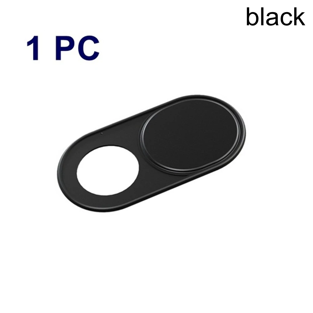 1pc black Слайдер для камеры, Защитная Наклейка для конфиденциальности, Универсальная металлическая веб-камера, чехол для ноутбука, планшета, телефона, ультратонкая наклейка для затвора - Цвет: 1pc black