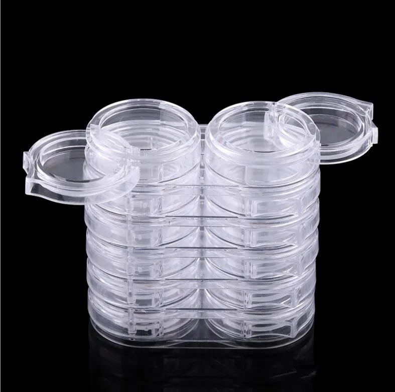 1 Set Transparent Nail Art Storage Box Removable Design Case Tools Rhinestone Gems Decor Empty Plastic Clear Organizer Holder | Красота и