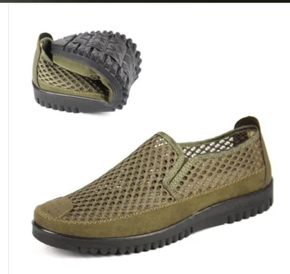 Мужские мокасины без задника Летние воздухопроницаемые мужские кеды Обувь