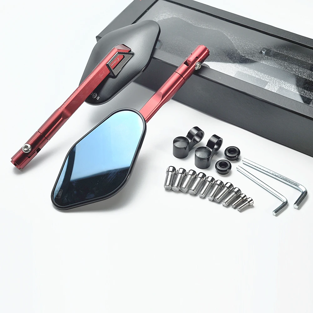 

motorcycle rearview mirror all CNC aluminum case for YAMAHA FZ1 FZ6 KAWASAKI Z800 Z1000 ER-6N HONDA SUZUKI GSR750 DUCATI