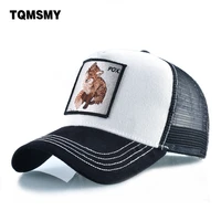 cotton snapback caps for men embroidery fox baseball cap womens breathable mesh trucker hat unisex patch hip hop bone casquette