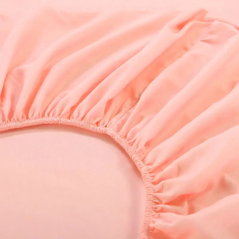 Новинка 100% натяжная простыня из полиэстера матрас однотонное постельное белье с