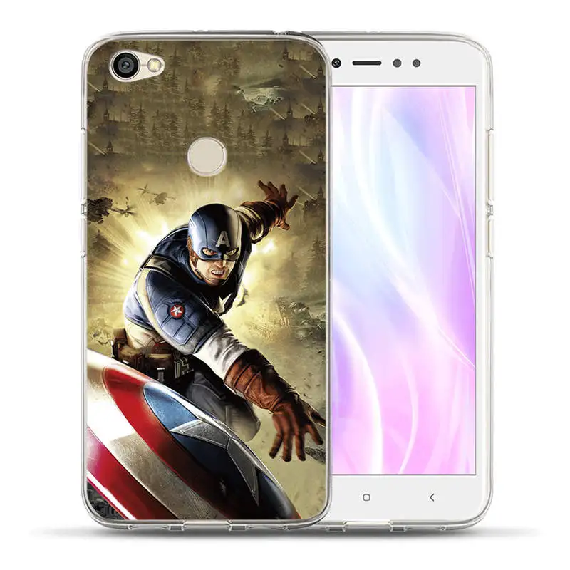 Роскошные герои Marvel Мягкий силиконовый чехол для телефона для Xiaomi Redmi 3S Note 3 4 4X 5A 5 6 Plus Pro Prime чехол Чехол Мстители Hoesjes