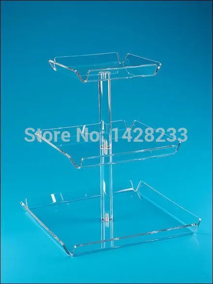 

wedding decoration/ Elegant 3 Tier Acrylic Cupcake Display Tray, Acrylic Dessert Display Trays