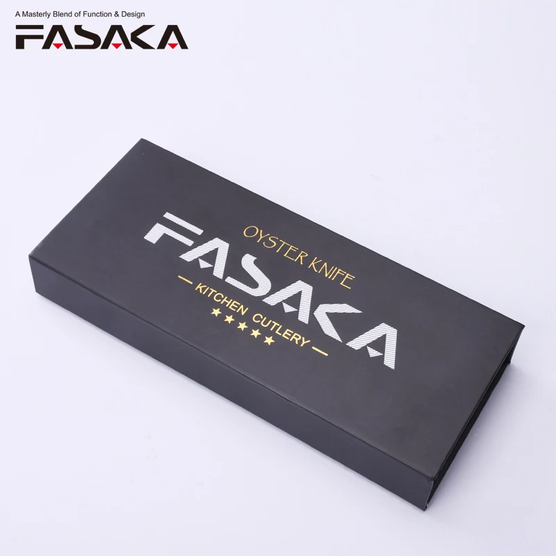 FASAKA устричный нож из нержавеющей стали набор 2 шт. деревянная ручка с острым краем