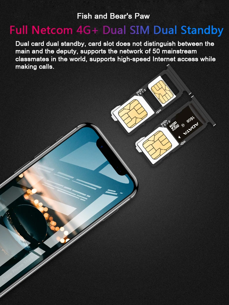 K-TOUCH I9 супер мини Карманный Android мобильный телефон 3,5 дюймов 3 ГБ ОЗУ 32 Гб ПЗУ Android 8,1 двойная SIM 4G смартфон Face ID 2200 мАч