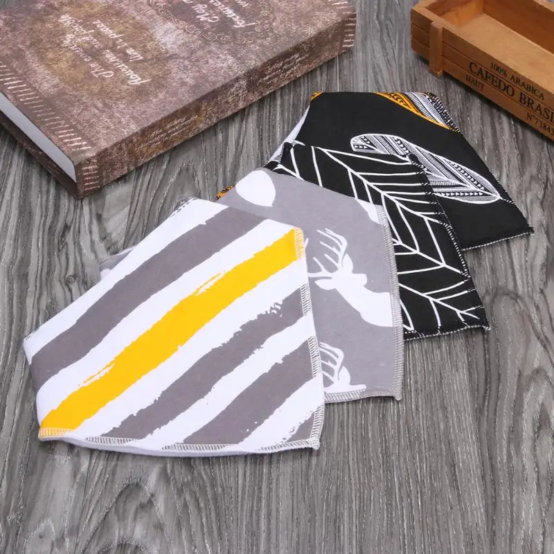 4 шт./компл. детский треугольный слюнявчик для прорезывания зубов нагрудник