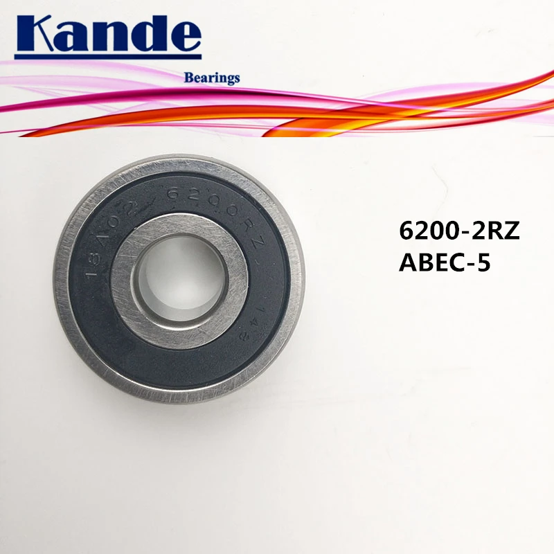 Однорядный радиальный шарикоподшипник Kande 6200RS 10 шт. ABEC-5 6200 2RS 10x30x9 мм 6200RZ |