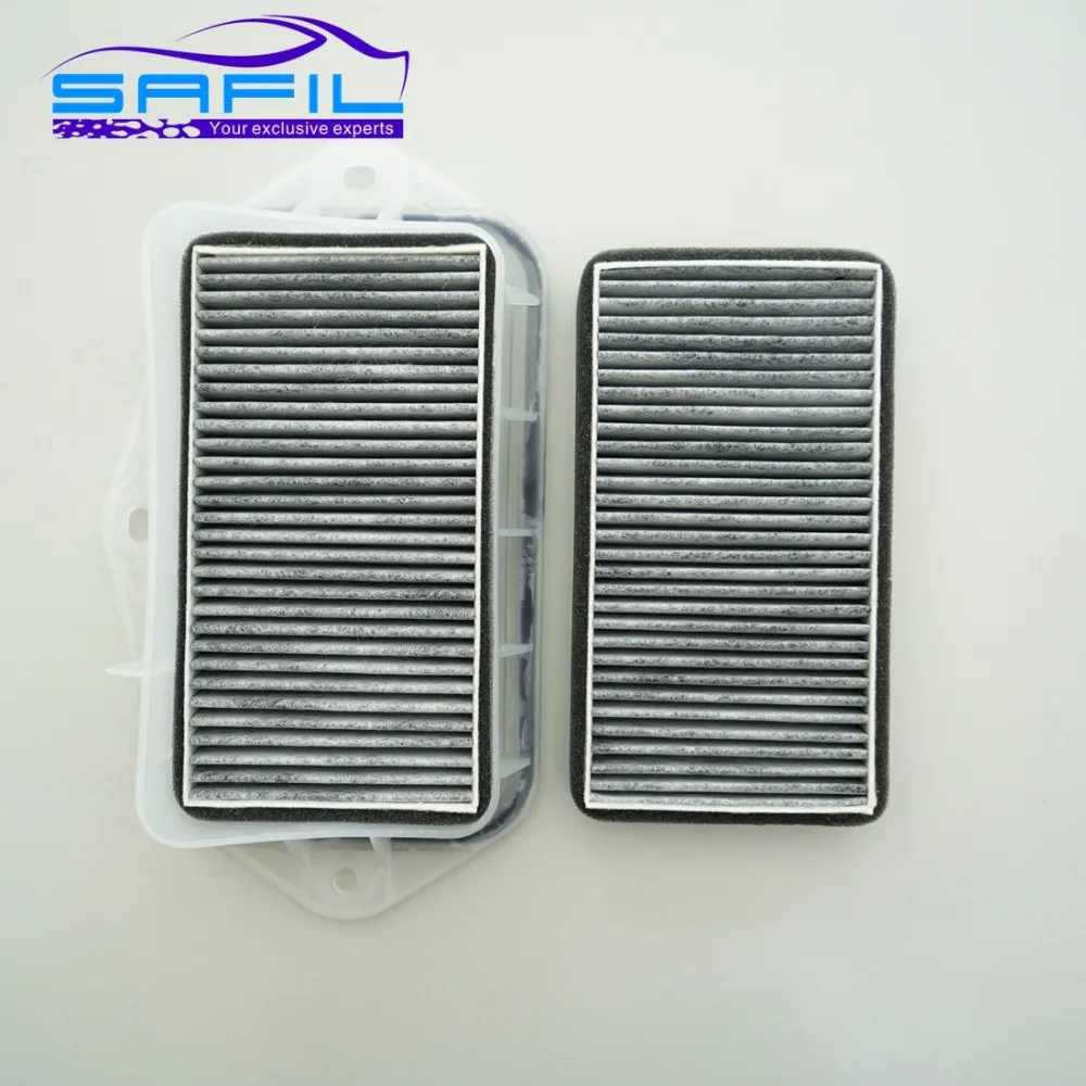 Угольный фильтр для салона с 3 отверстиями для Vw Sagitar CC Passat Magotan Golf Touran Audi Skoda Octavia внешний воздушный фильтр# LT100