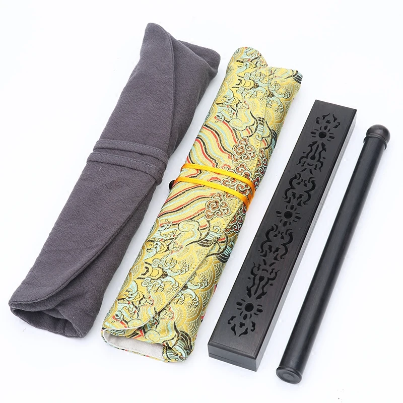 

Vintage Openwork Pattern Ebony Wood Stick Incense Burner Tea Ceremony Art Decoration Accessories Aromatic Censer Wedding Gifts