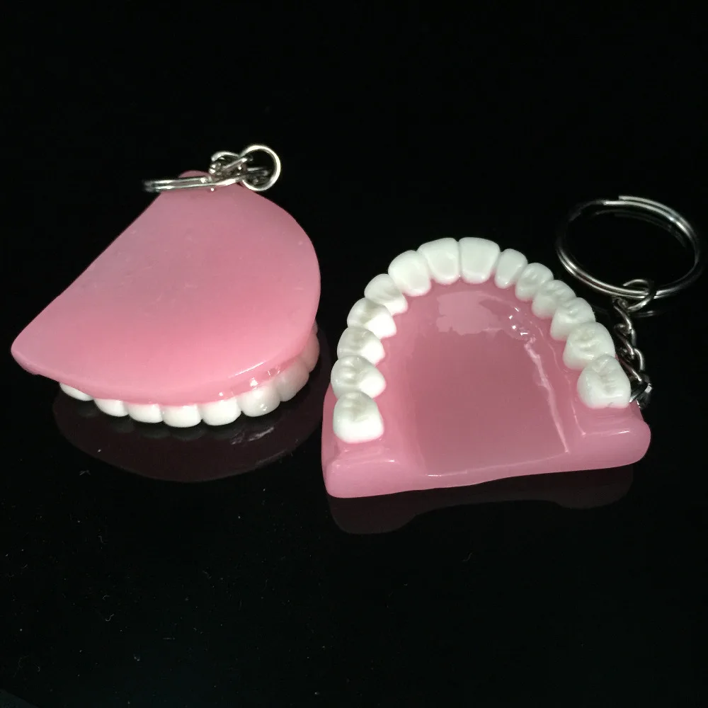 100 шт зубы модель брелок для стоматологического подарка|for dentists|teeth keychaingift for dentist |