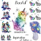 Временные Мультяшные животные, татуировки, флэш-Кот, единорог, водные переводки, наклейки для девочек, подарки на день рождения, боди-арт, руки, тату