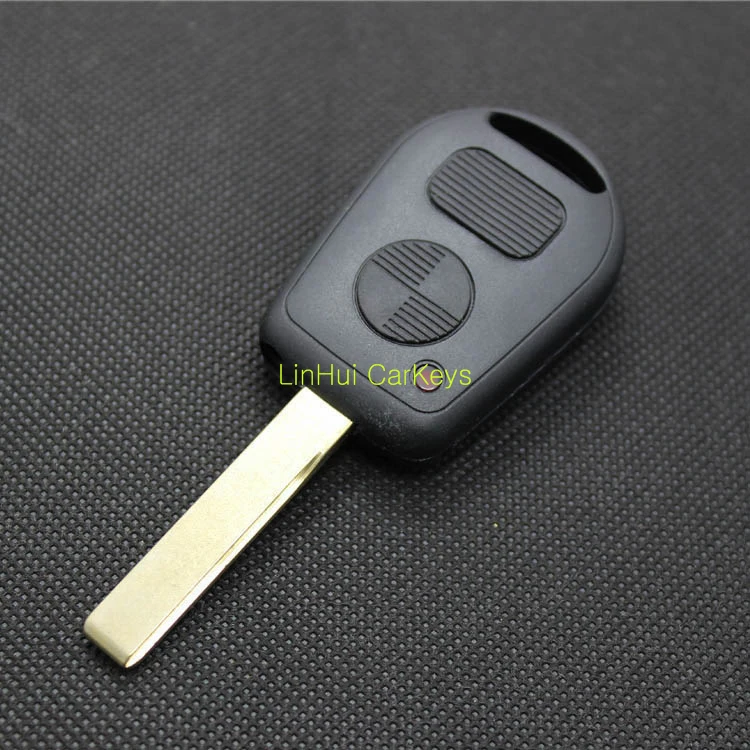 

PINECONE For BMW 7 Series M3 Z4 E31 E32 E34 E36 E38 E39 E46 2 Buttons Uncut Brass Blade Remote Blank Key ABS Shell 1Pc